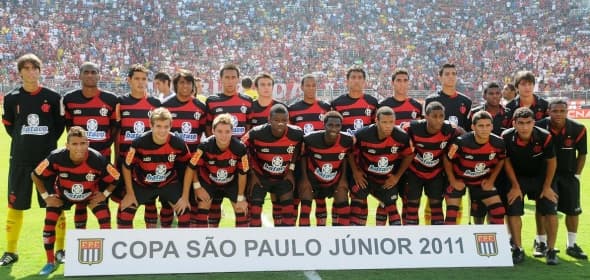Time do Flamengo que foi bicampeão da Copinha em 2011