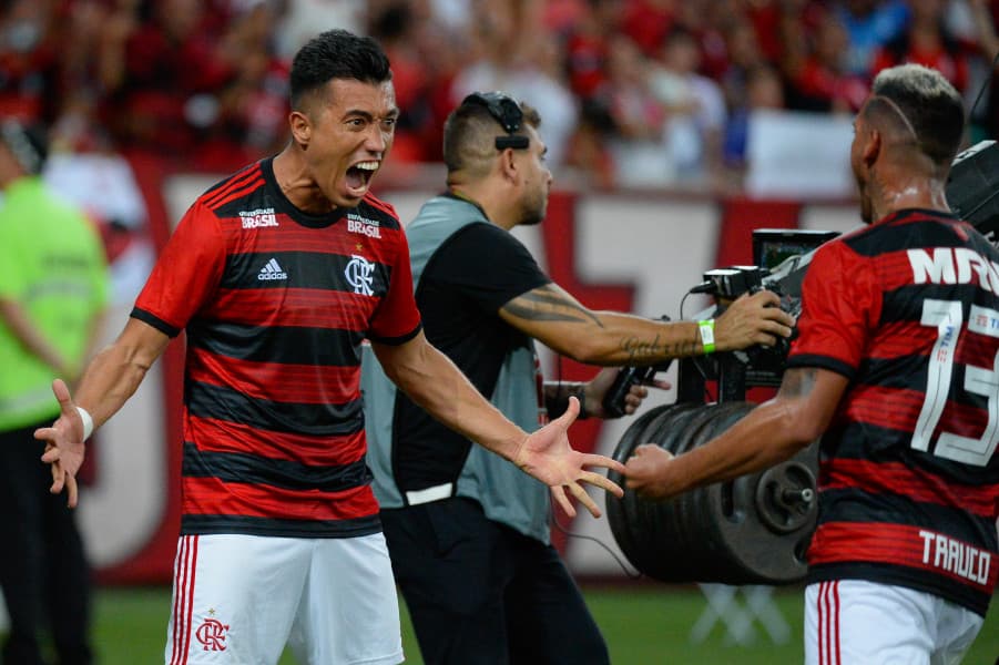 uribe comemora gol do flamengo