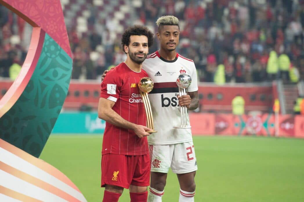 flamengo x liverpool: bruno henrique e salah