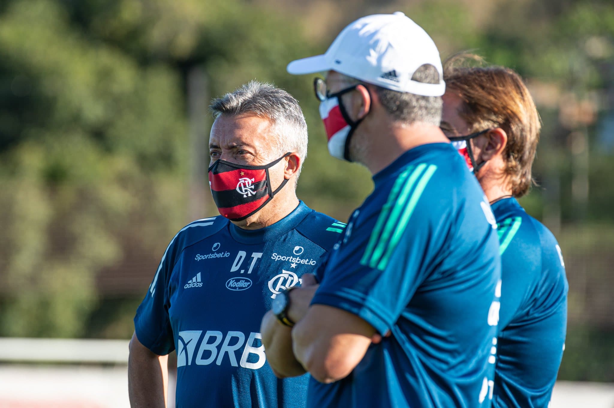 Domènec em treino pelo Flamengo