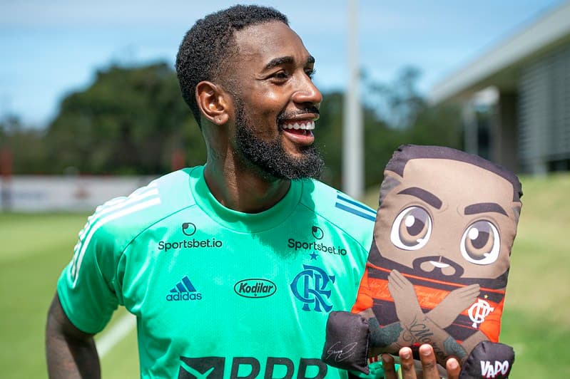 gerson em treino do flamengo