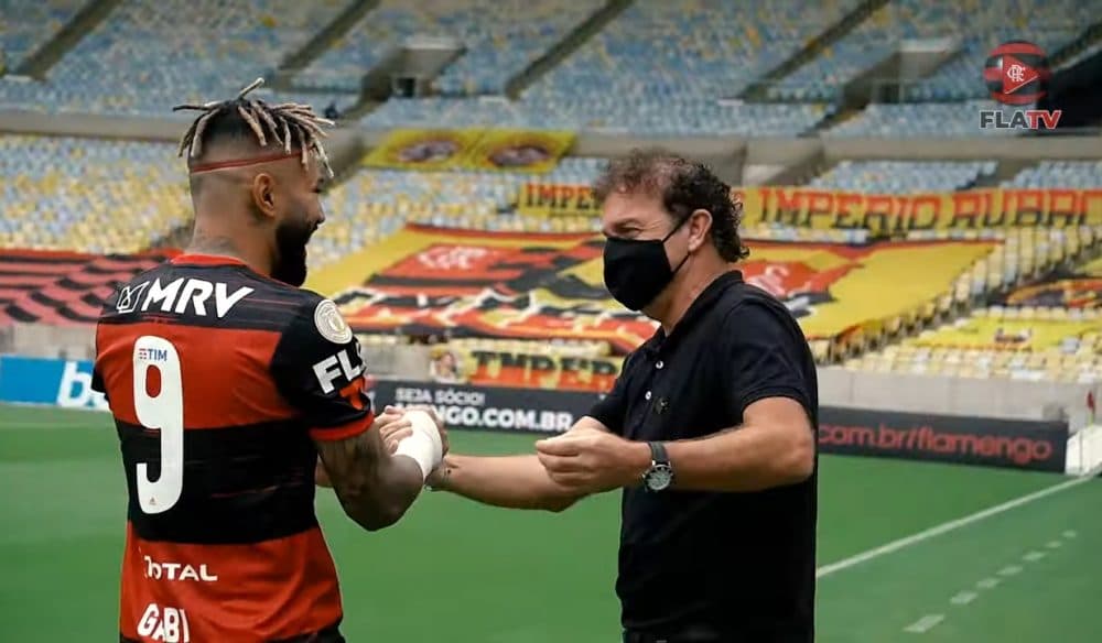 Gabigol cuca Flamengo santos
