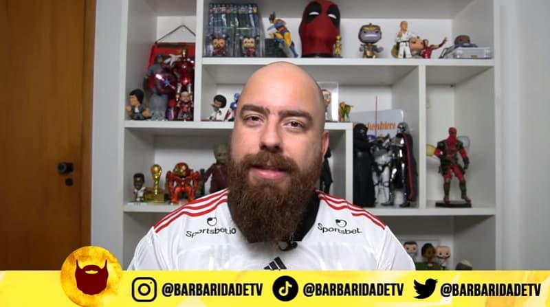 O youtuber rubro-negro, Barba, faz análises do jogo entre Grêmio 2 x 4 Flamengo e das próximas rodadas do Campeonato Brasileiro