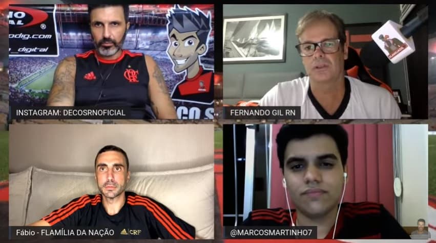 Durante a live pós-jogo, Deco SRN e convidados debatem sobre a partida Flamengo 2 x 0 Vasco e falam da alavancada do Mengão rumo ao octacampeonato