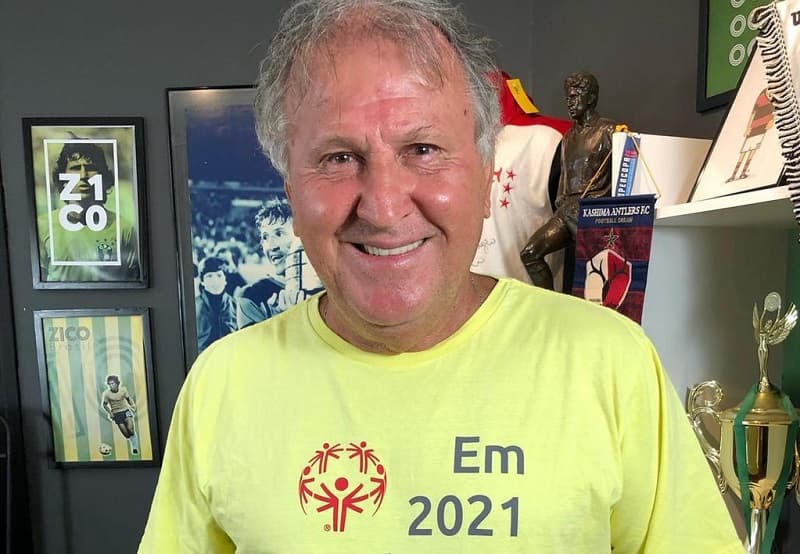 O eterno camisa 10 do Mengão, Zico, é embaixador da Pixbet