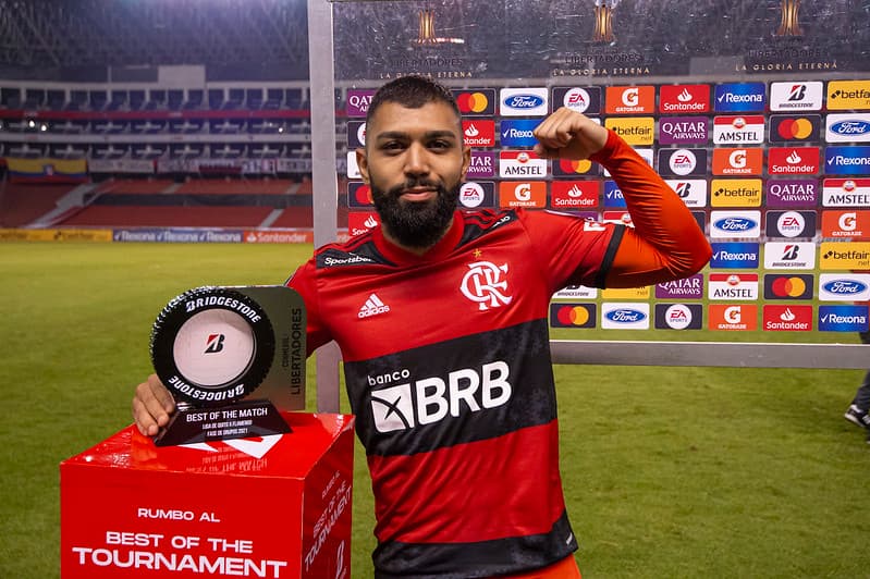 Gabigol Flamengo melhor em campo na Libertadores
