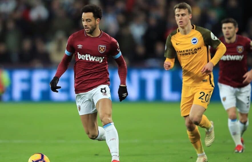 Felipe Anderson em ação pelo West Ham