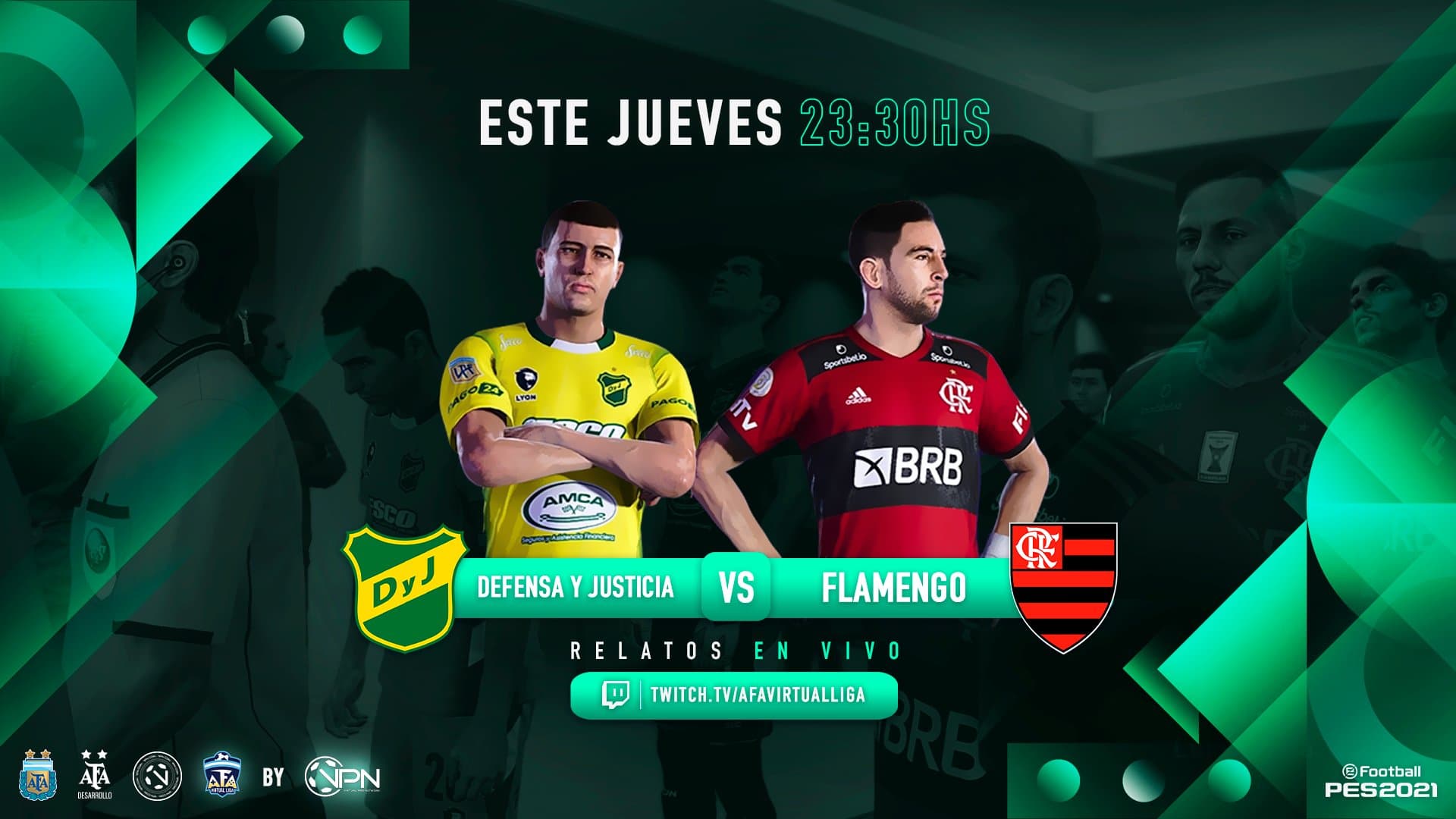 flamengo x defensa y justicia pes 2021