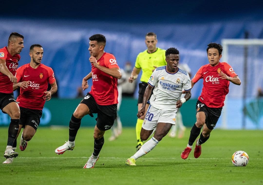 vinicius júnior real madrid x mallorca