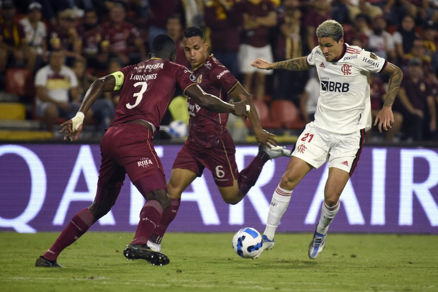 Jogo Tolima contra Flamengo na Colômbia