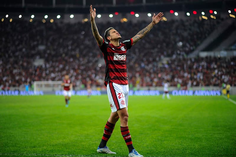 Pedro no Maracanã contra o Tolima na Libertadores