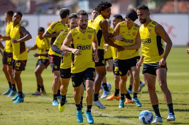 Treino do Flamengo. Foto Marcelo Cortes / Flamengo