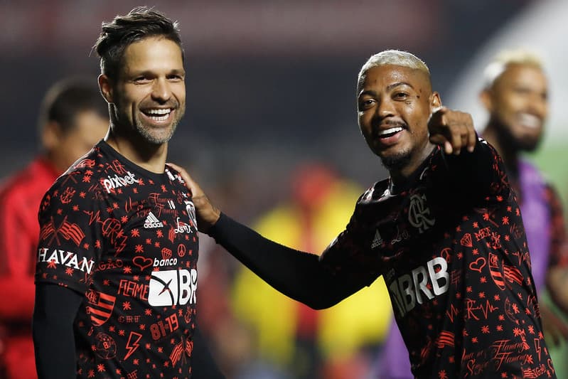 Marinho e Diego do Flamengo