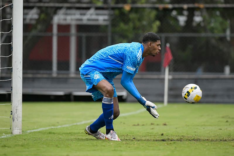 Kauã Santos, do Sub-20 do Flamengo; goleiro pode estrear no Mundial Sub-20 com a Seleção Brasileira