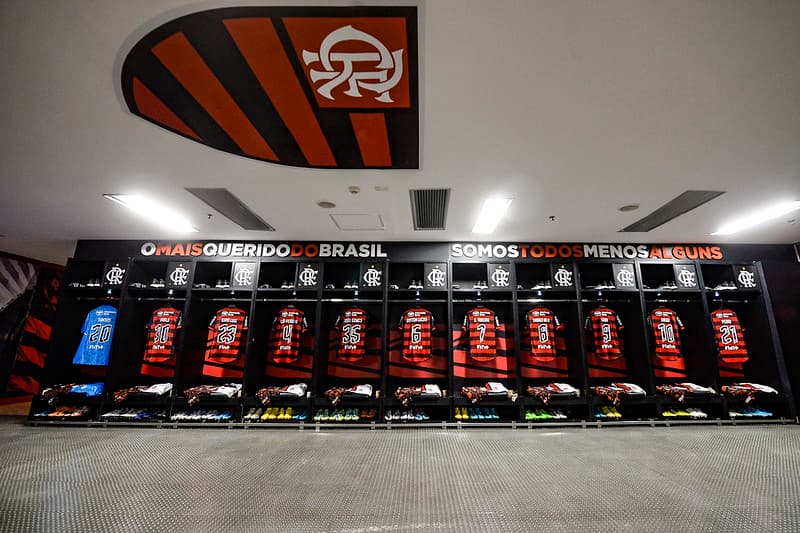 Vestiário do Flamengo no Maracanã