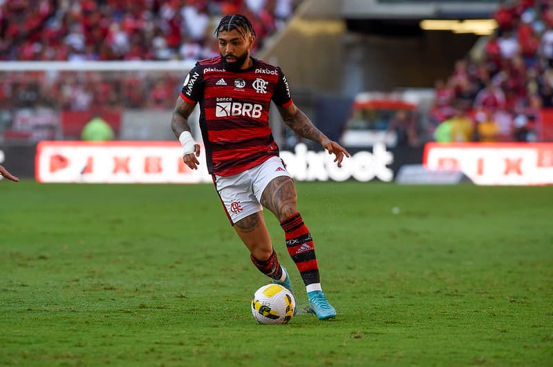 Gabigol em campo pelo Flamengo