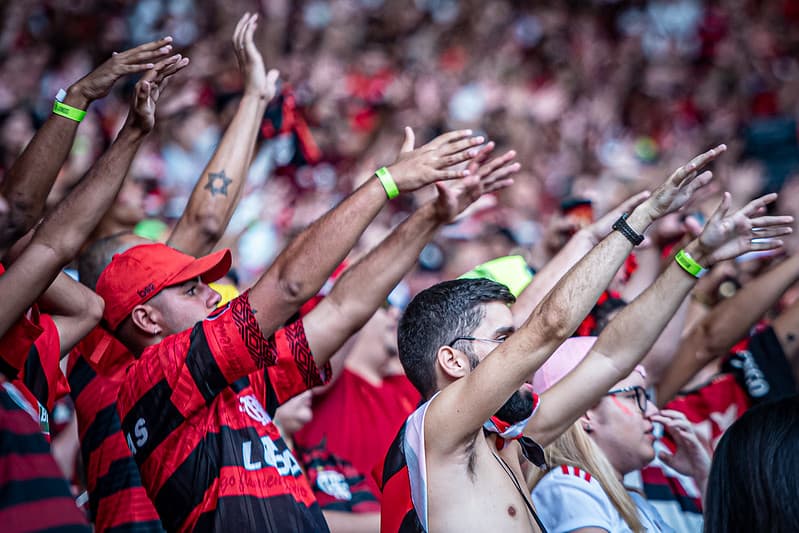 Torcida do Flamengo durante Fan Fest na final da Libertadores 2019