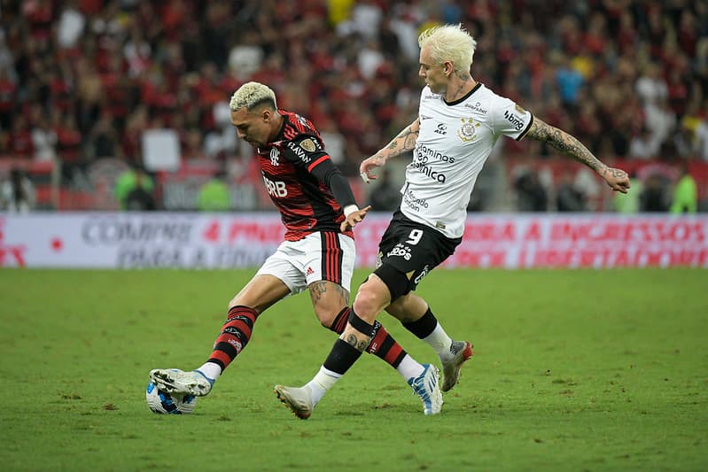 Flamengo x Corinthians no Maracanã.