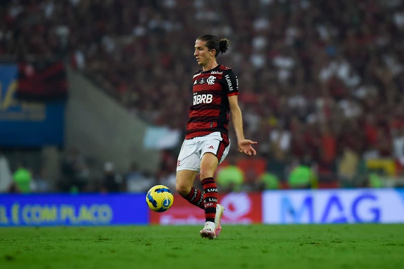 Filipe Luís na final da Copa do Brasil entre Flamengo e Corinthians