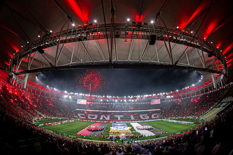 Torcida do Flamengo no Maracanã; Clássico contra o Botafogo marca estreia de nova tecnologia no Maracanã