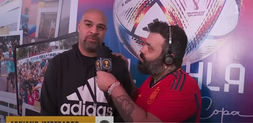 adriano cita tempos do flamengo em flow