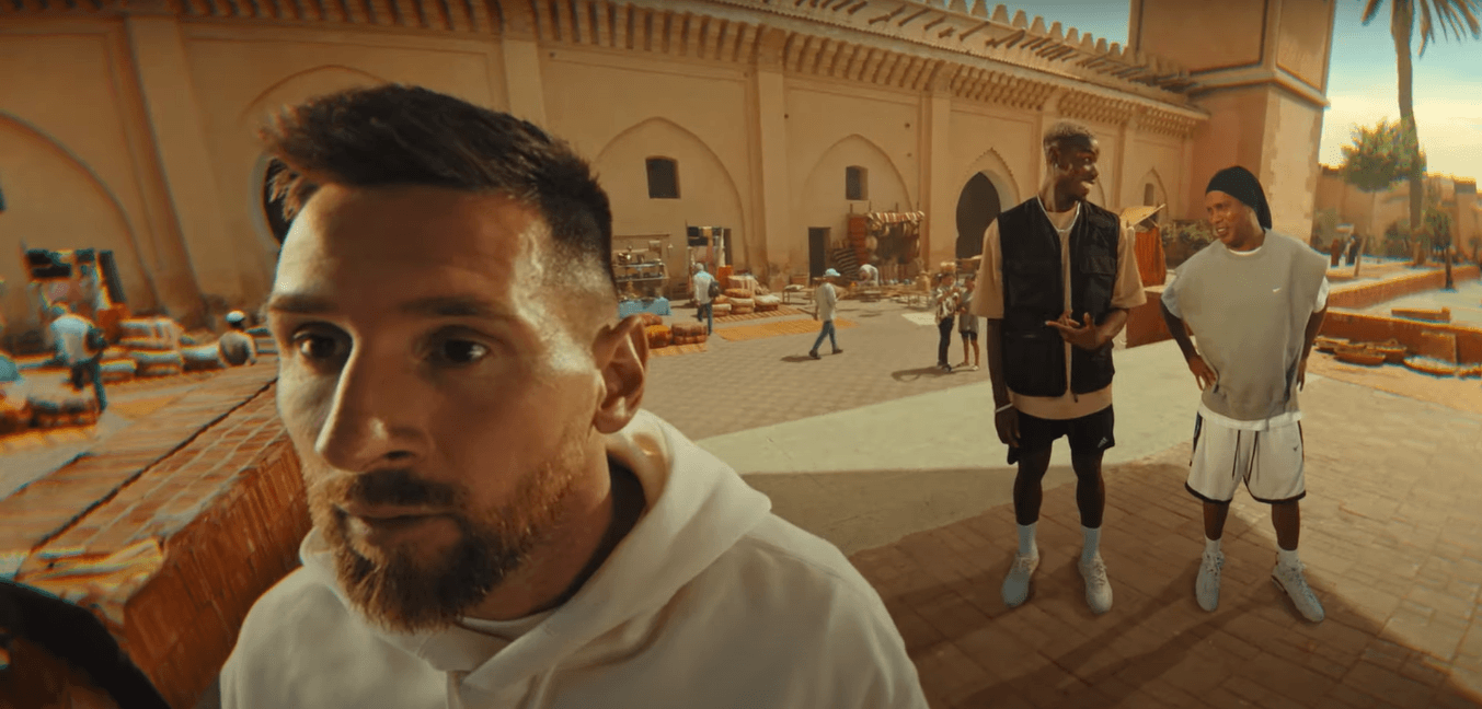Messi Ronaldinho e Pogba em comercial da Pepsi
