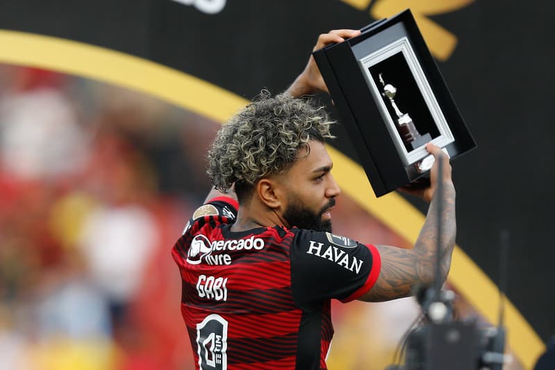 Gabigol com a camisa do Flamengo