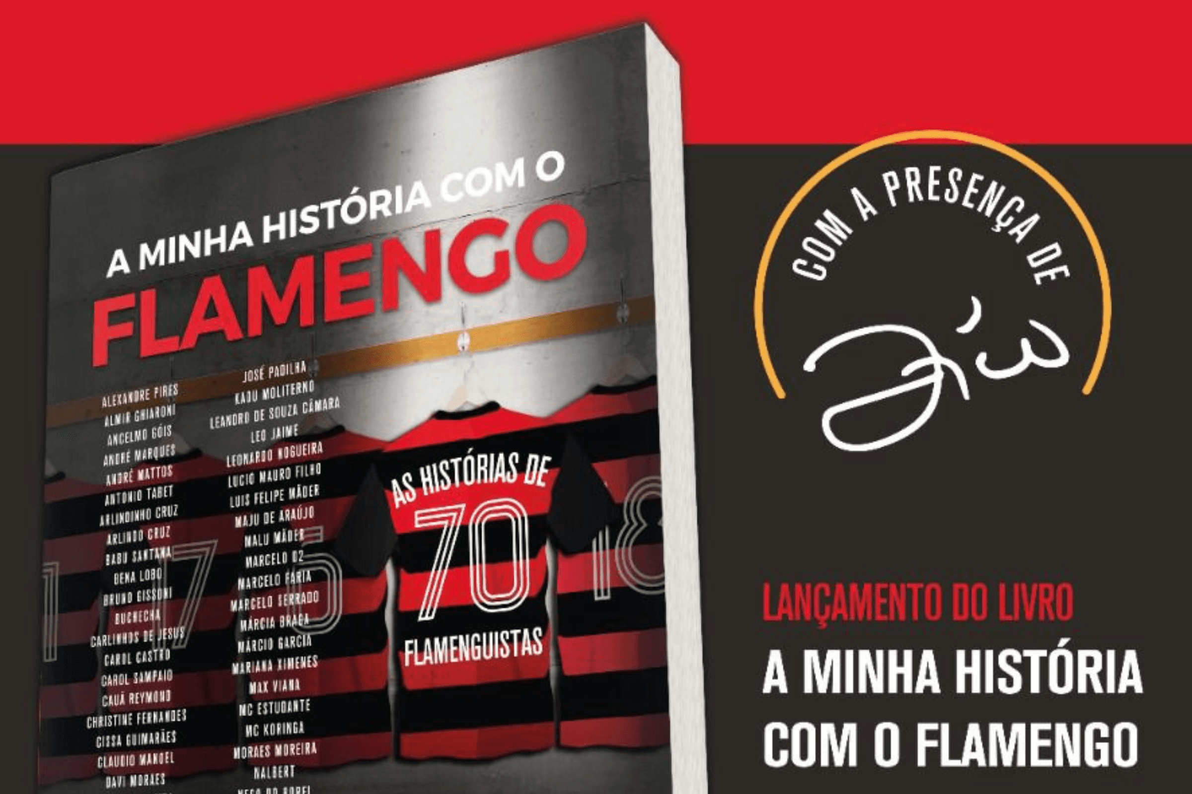 Capa do livro 'A Minha História com o Flamengo'
