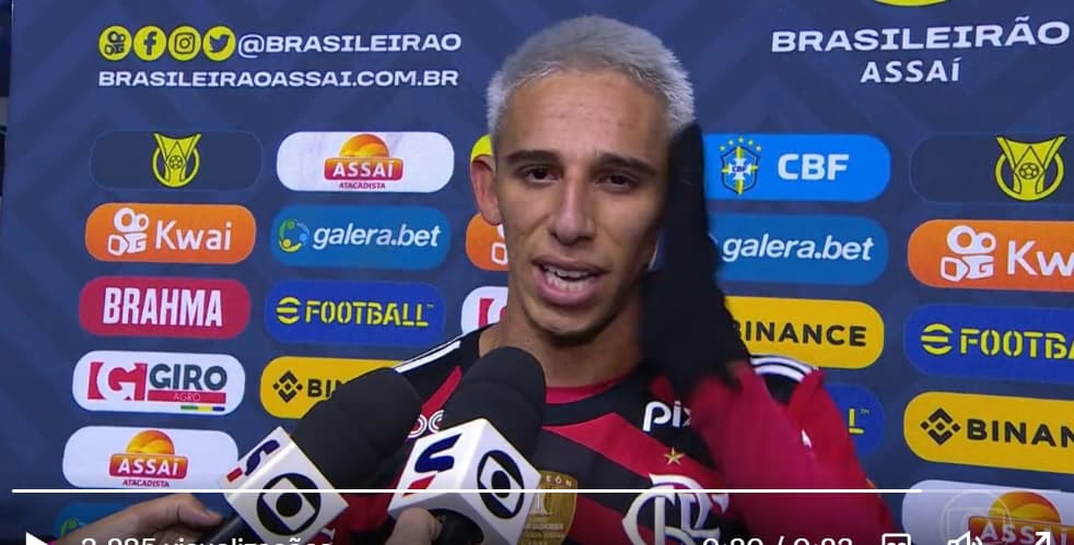 werton fala após gol pelo flamengo