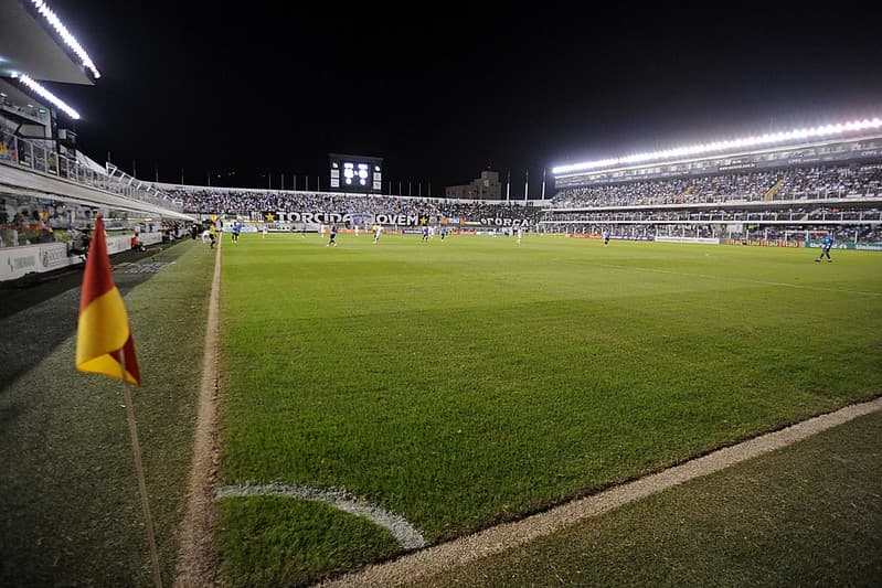 Estádio da Vila Belmiro, em Santos.