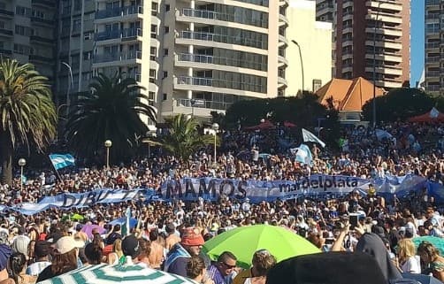 Torcida Argentina em Mar Del Plata