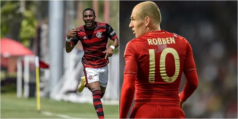 lorran do flamengo se inspira em robben