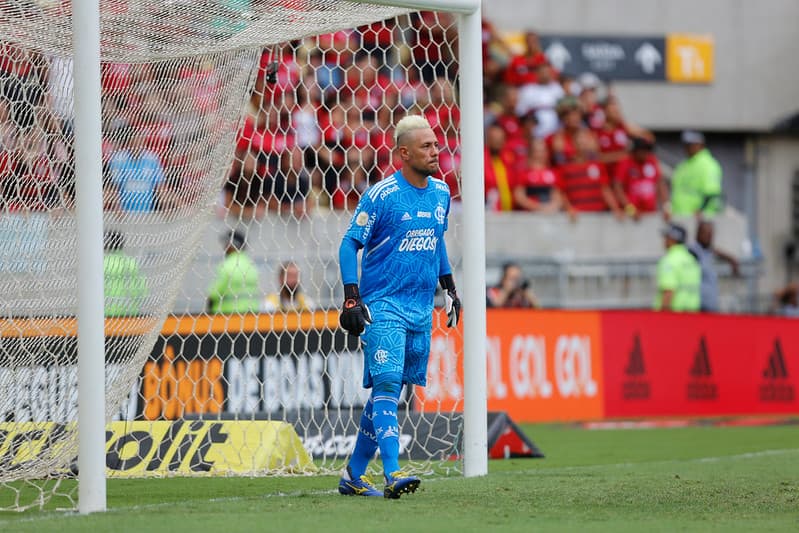 Diego Alves enquanto goleiro do Flamengo