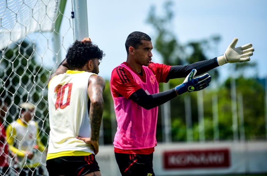 Treino do Flamengo em 14 de janeiro de 2023. Foto: Marcelo Cortês/CRF