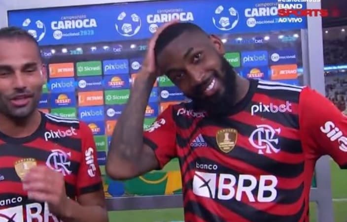 gerson em jogo do flamengo