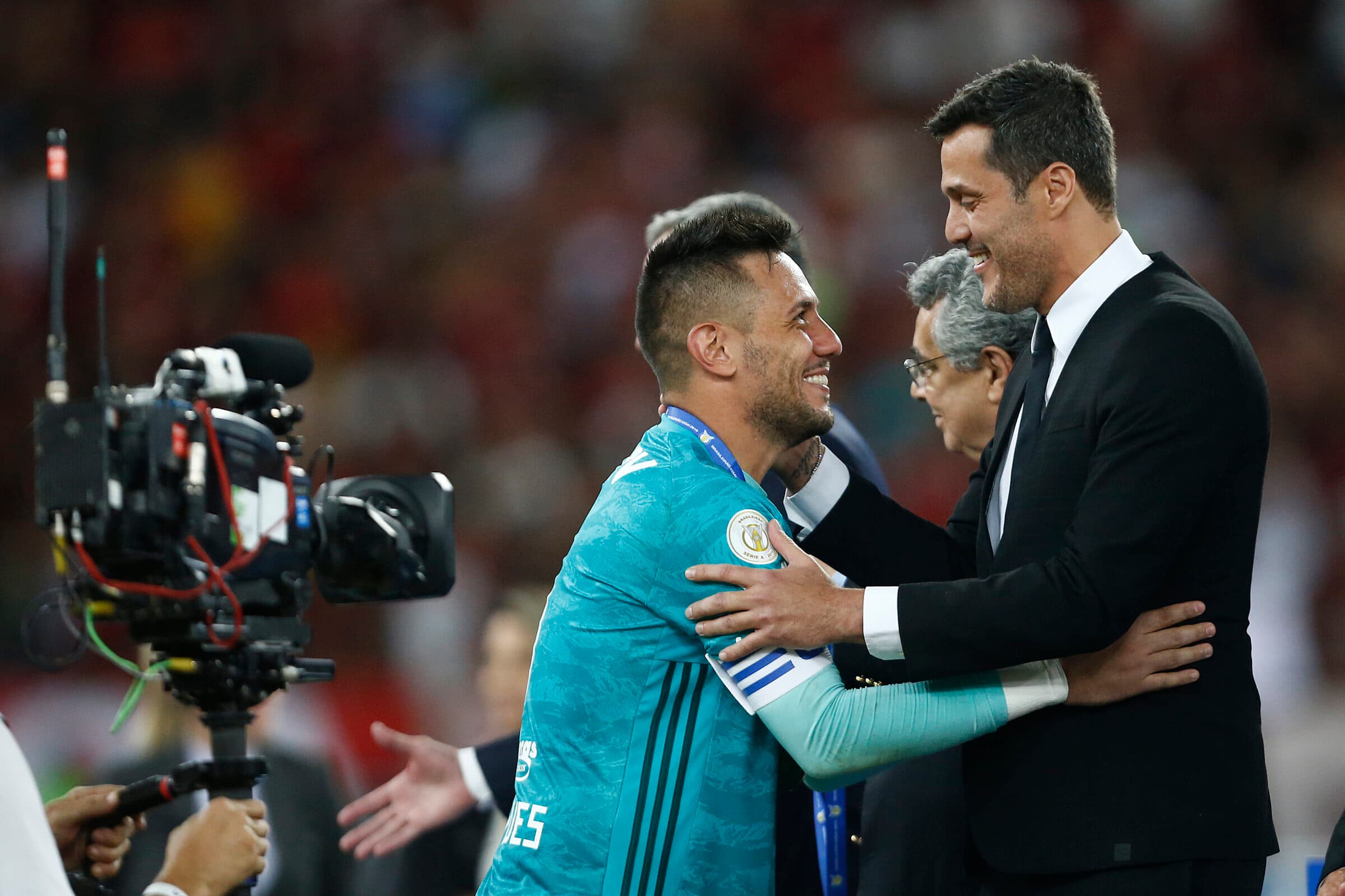 Diego Alves com Julio Cesar ex Flamengo