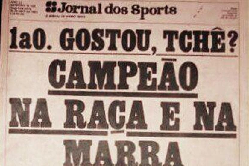 Jornal dos Sports comenta título do Flamengo em 1982