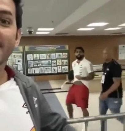 Gabigol discute com torcedor do Fluminense após final: 'Filma aqui a minha p*****'