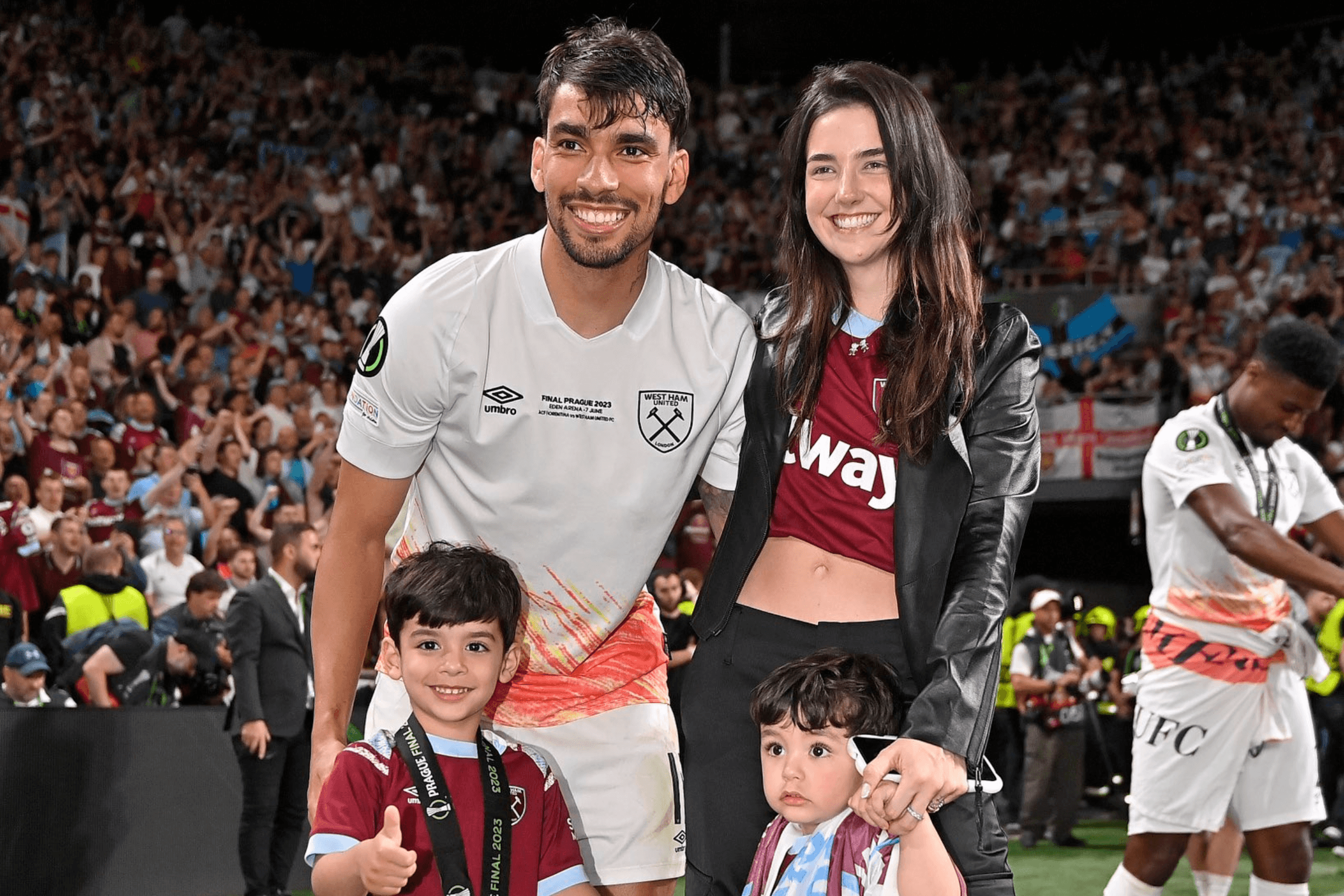 Lucas Paquetá e família