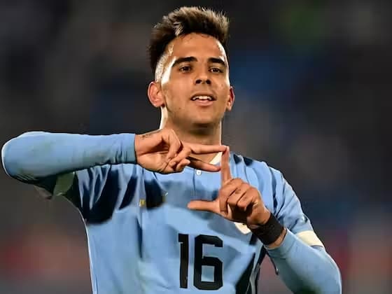Rodrigo Zalazar na Seleção Uruguaia; pode ser o novo jogador do Vasco da Gama