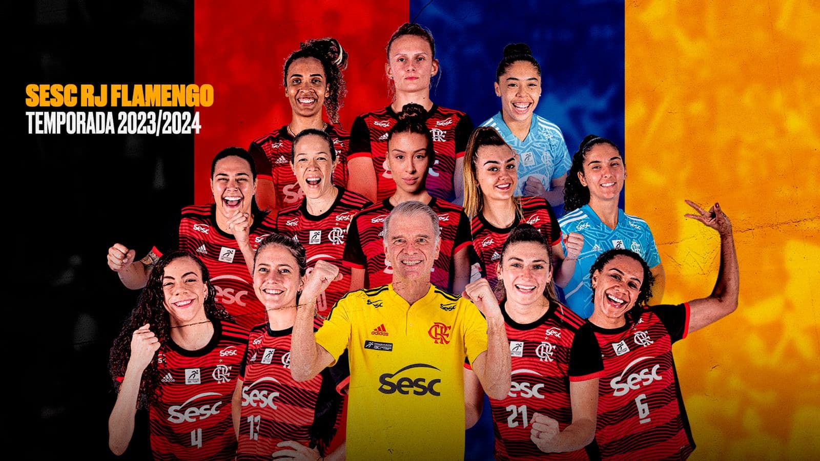 Flamengo anuncia elenco para nova temporada no vôlei com 11 renovações e 1 reforço