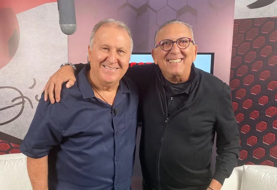Zico estreia em novo canal entrevistando Galvão Bueno