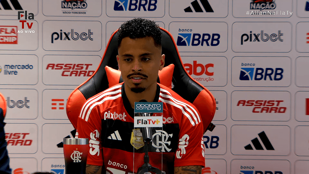 Allan, novo volante do Flamengo, pode ser reforço contra o Athletico-PR