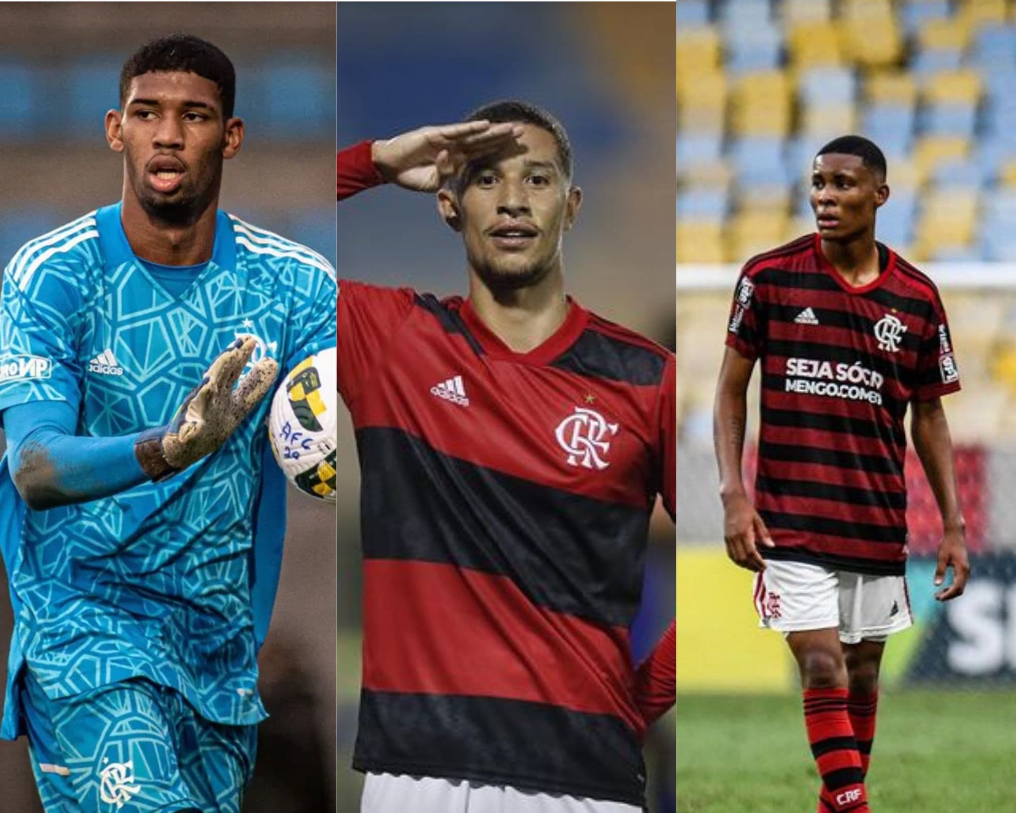 Kauã Santos, Kayque Soares e Caio Roque: 3 promessas que o Flamengo vendeu antes da estreia profissional