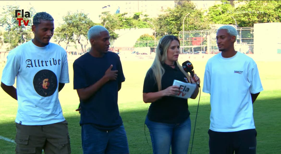 Lorran e mais dois campeões sub-20 treinam com profissional, mas vão à Gávea ver jogo de ex-companheiros
