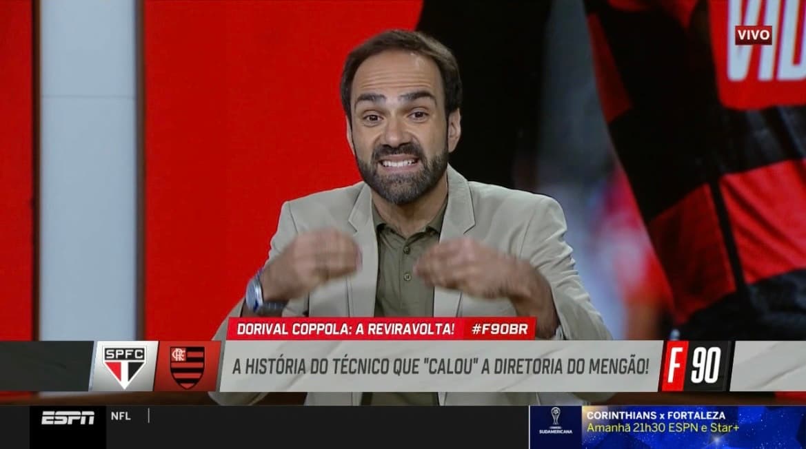 Torcedor do Flamengo sofre enquanto diretoria comemora renda, diz jornalista da ESPN