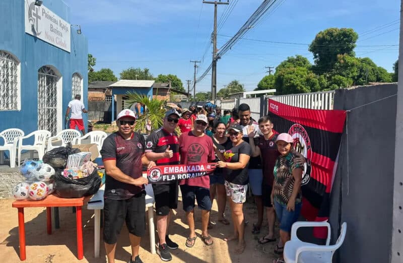 Embaixada do Flamengo em Roraima faz ação social de Dia das Crianças