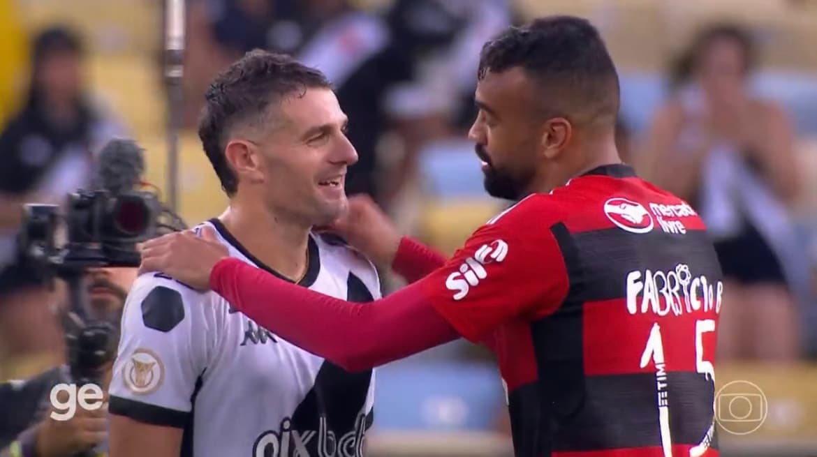 Fabrício Bruno se estranhou com Vegetti durante o classíco entre Flamengo x Vasco