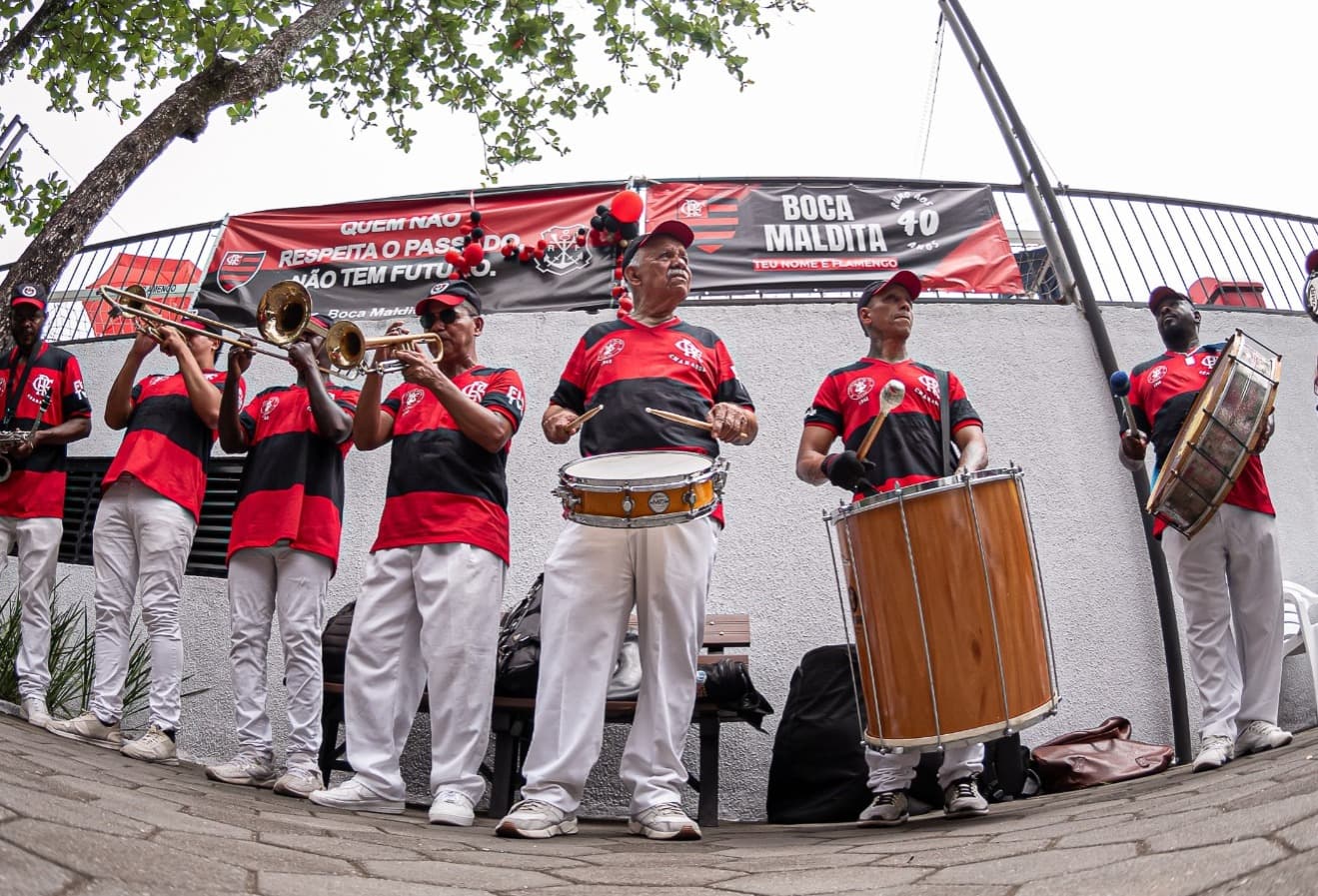Charanga no aniversário do Flamengo, na Gávea