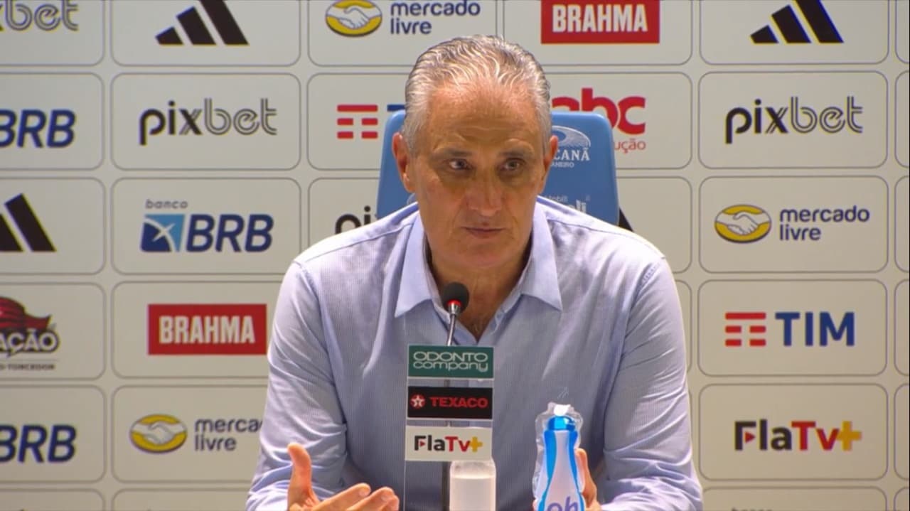 Tite em coletiva do Flamengo após vitória contra o Red Bull Bragantino